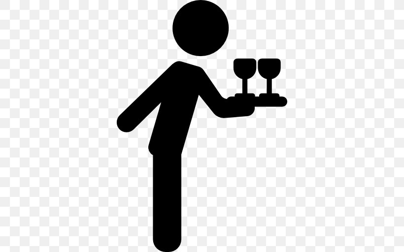Waiter Clip Art, PNG, 512x512px, Waiter, Avatar, Black And White, Communication, Computer Font Download Free