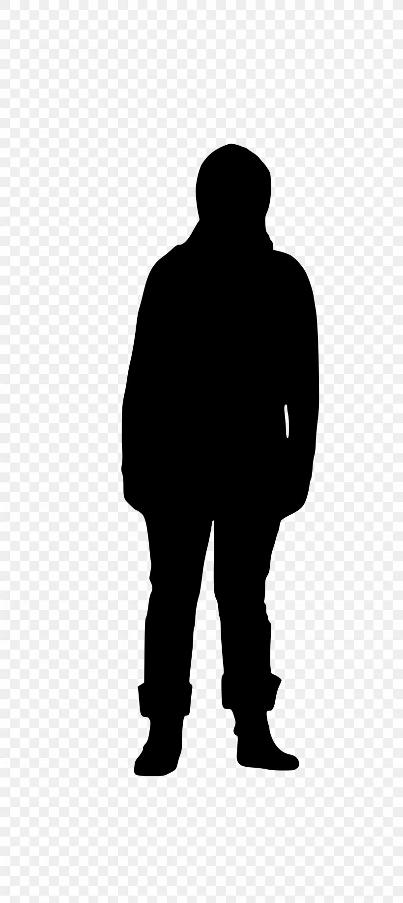 Hoodie Silhouette Person Photography, PNG, 2000x4478px, Hoodie, Black, Black And White, Bluza, Coat Download Free