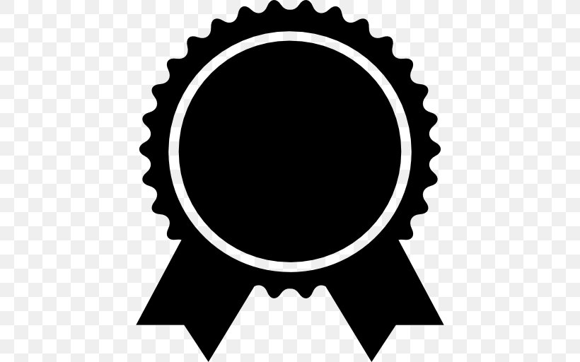 Ribbon Award Badge Clip Art, PNG, 512x512px, Ribbon, Award, Badge, Black, Black And White Download Free