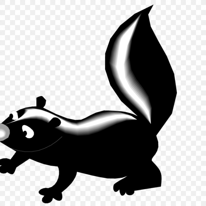 Clip Art Vector Graphics Image Skunk, PNG, 1024x1024px, Skunk, Artwork, Bear, Black And White, Carnivoran Download Free