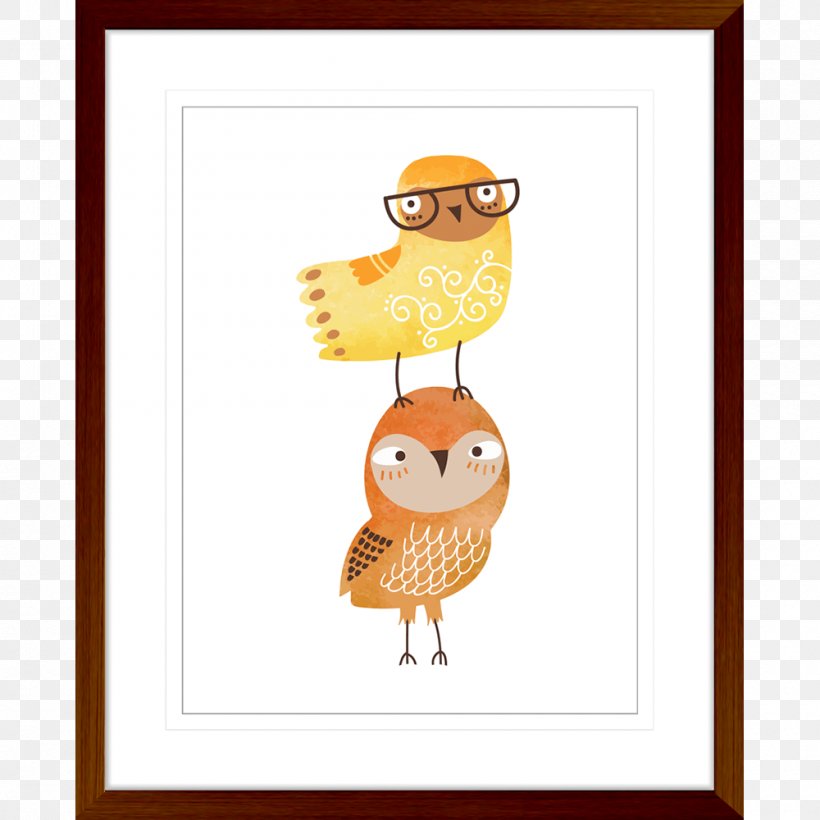 Owl Picture Frames Illustration Product Cartoon, PNG, 1000x1000px, Owl, Art, Beak, Bird, Bird Of Prey Download Free