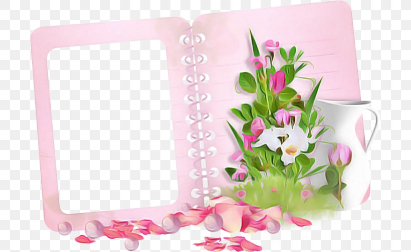 Background Pink Frame, PNG, 699x504px, Floral Design, Bulletin Boards, Cut Flowers, Flower, January 23 Download Free