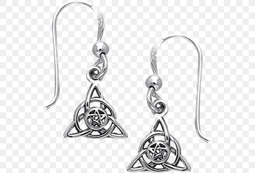 Earring Silver Body Jewellery Material, PNG, 555x555px, Earring, Amulet, Black And White, Body Jewellery, Body Jewelry Download Free