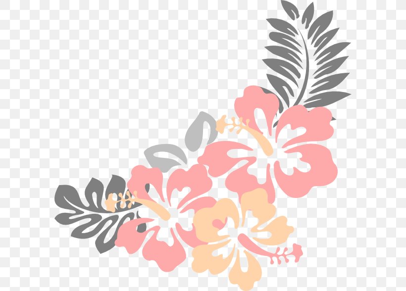 Hawaiian Hibiscus Clip Art, PNG, 600x588px, Hibiscus, Alyogyne Huegelii, Art, Blossom, Branch Download Free