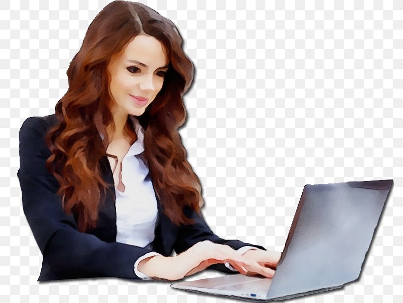 Laptop Job Sitting Technology Electronic Device, PNG, 782x616px, Watercolor, Businessperson, Electronic Device, Employment, Job Download Free