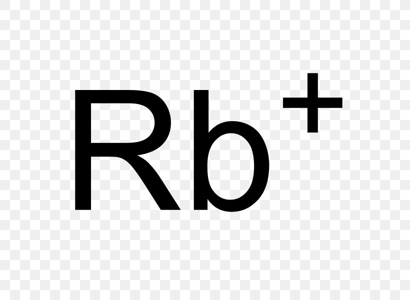 Rubidium Periodic Table Chemical Element Symbol Chemistry, PNG, 586x600px, Rubidium, Area, Atomic Number, Barium, Black And White Download Free