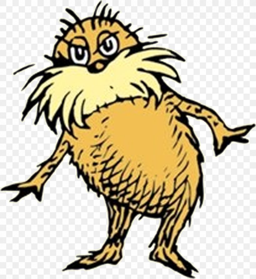 The Lorax The Cat In The Hat Once-ler Thing One Martha May Whovier, PNG, 864x942px, Lorax, Animal Figure, Artwork, Beak, Bird Download Free