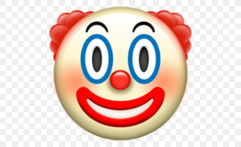 Apple Color Emoji WhatsApp Emoticon, PNG, 500x500px, Emoji, Apple Color Emoji, Clown, Emoji Domain, Emojipedia Download Free