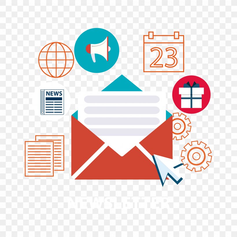 Newsletter Marketing Customer-relationship Management Information Business, PNG, 2000x2000px, Newsletter, Area, Brand, Business, Communication Download Free