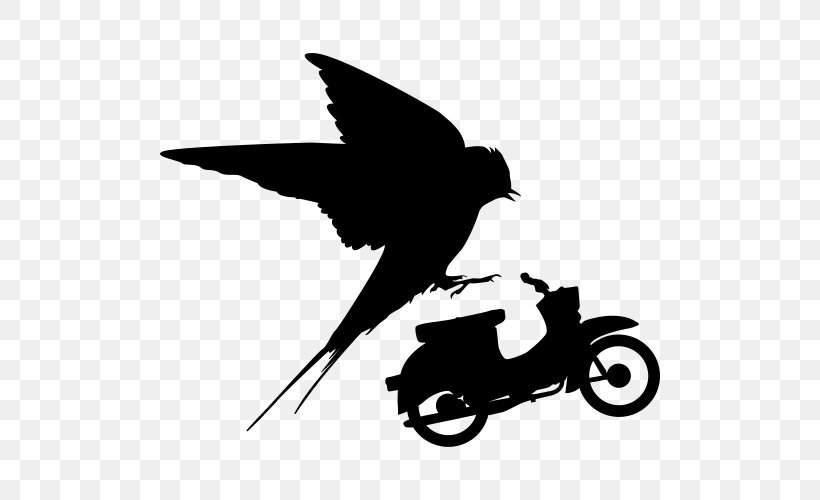 Swallow Beak Motorcycle Bird Clip Art, PNG, 500x500px, Swallow, Animal, Beak, Bicycle, Bird Download Free