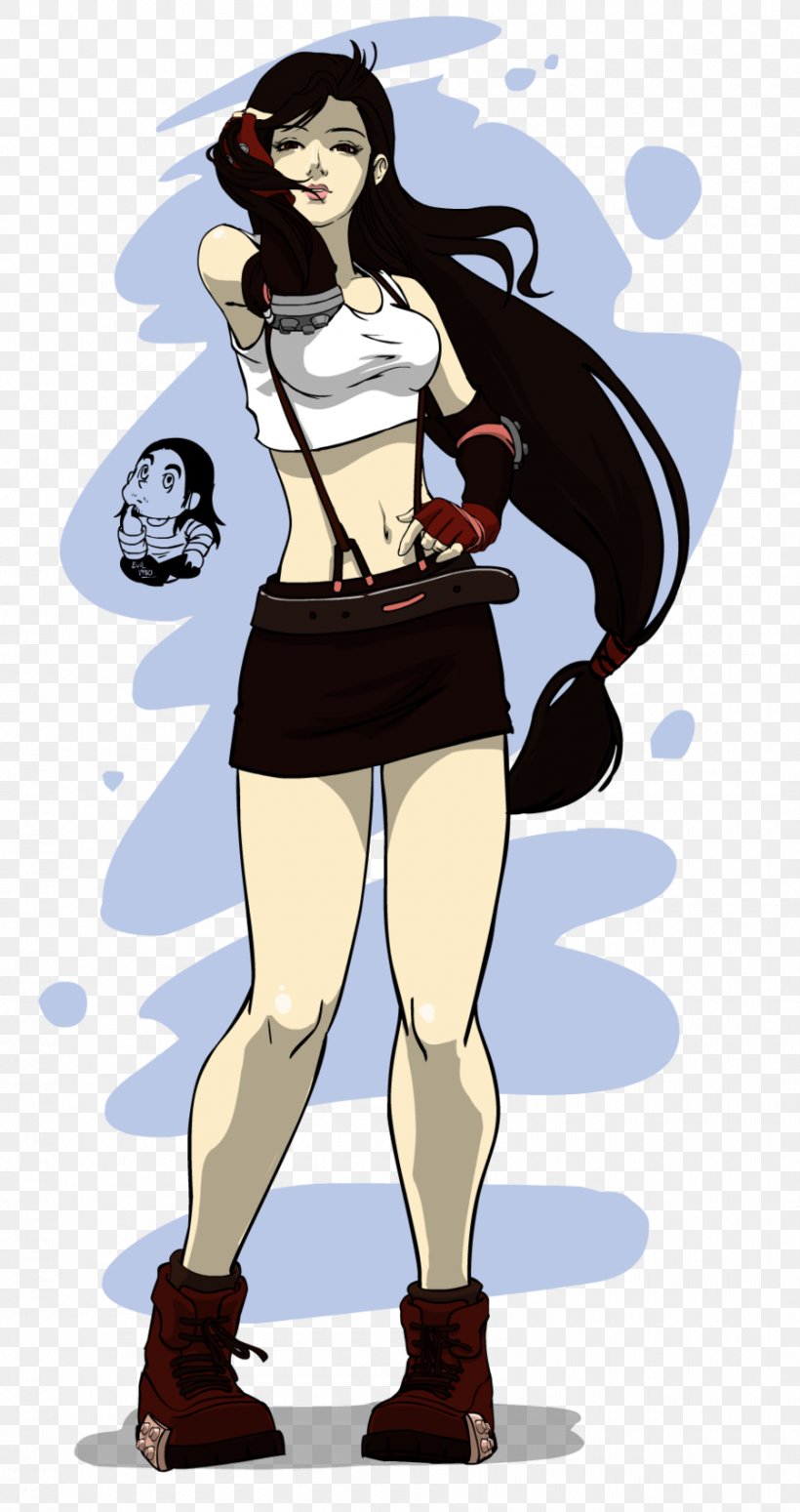 Tifa Lockhart Final Fantasy VIII Character PlayStation, PNG, 900x1701px, Watercolor, Cartoon, Flower, Frame, Heart Download Free