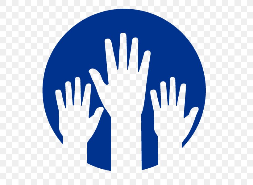 Volunteering Logo Community Donation Random Act Of Kindness, PNG, 600x600px, Volunteering, Blue, Community, Donation, Finger Download Free