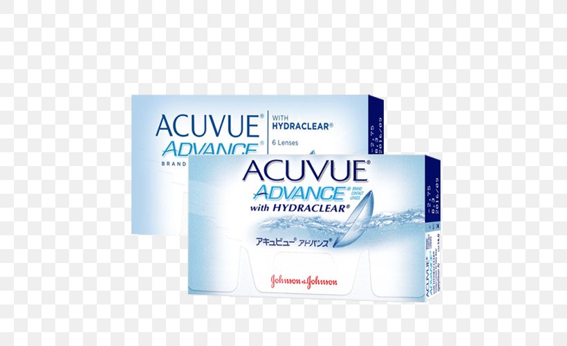 Johnson & Johnson Acuvue Advance Com Hydraclear Contact Lenses, PNG, 500x500px, Johnson Johnson, Acuvue, Bausch Lomb, Bic Camera Inc, Brand Download Free