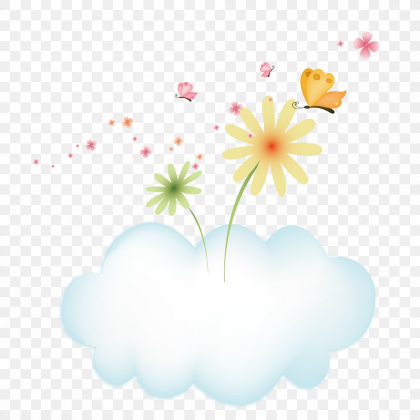 Dialect And Butterfly On Clouds, PNG, 1000x1000px, Butterfly, Blackboard Learn, Flora, Floral Design, Flower Download Free
