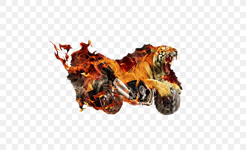 Tiger Motorcycle, PNG, 500x500px, Tiger, Designer, Fire, Flame, Motorcycle Download Free