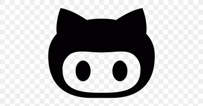 GitHub Logo, PNG, 1200x630px, Github, Black, Blackandwhite, Cartoon, Cat Download Free
