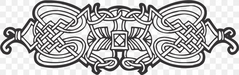 Ornament Drawing Celts Celtic Knot, PNG, 1733x549px, Ornament, Art, Auto Part, Black And White, Celtic Christianity Download Free