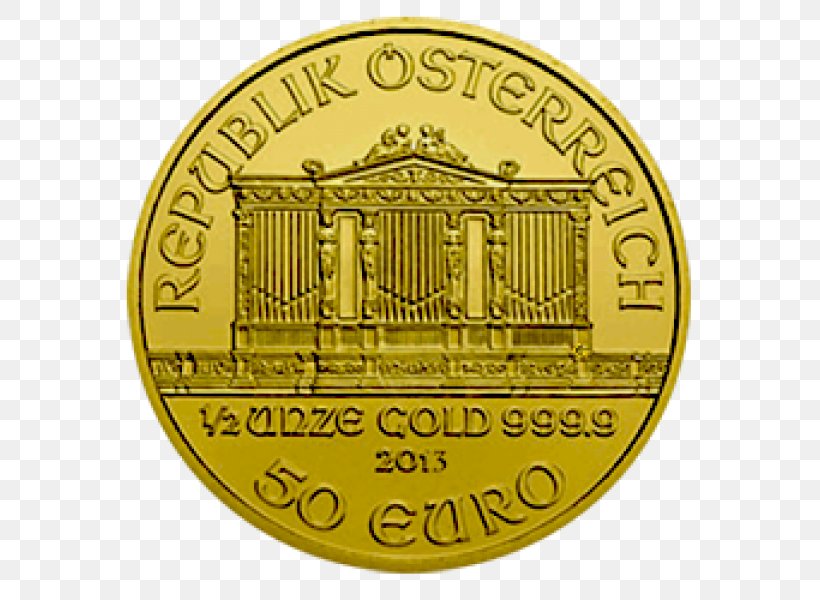 Coin Gold Austrian Silver Vienna Philharmonic Austrian Silver Vienna Philharmonic, PNG, 600x600px, Coin, Austria, Austrian Silver Vienna Philharmonic, Bullion Coin, Currency Download Free