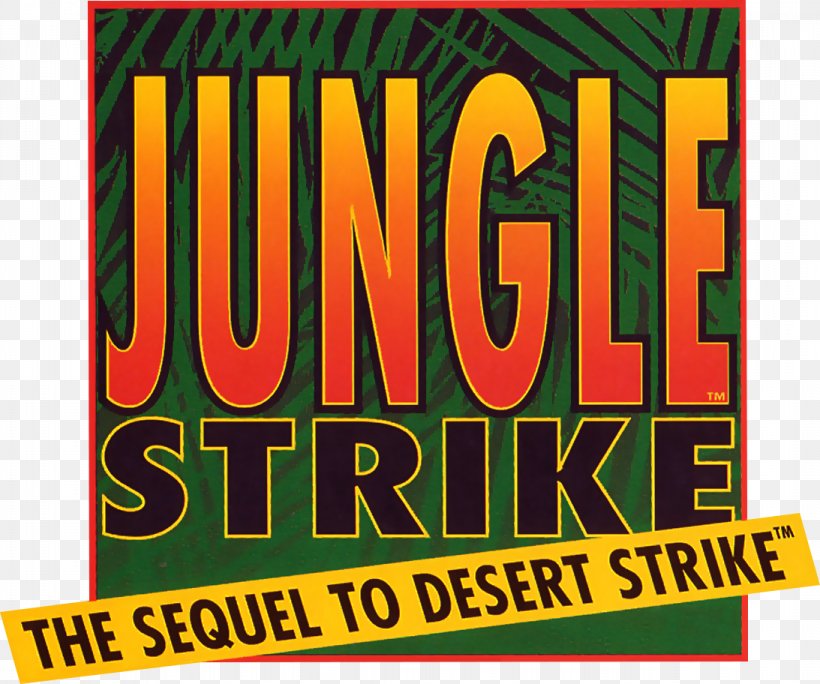 Jungle Strike Desert Strike Sega Genesis Game Electronic Arts, PNG, 1093x912px, Desert Strike, Advertising, Area, Banner, Brand Download Free