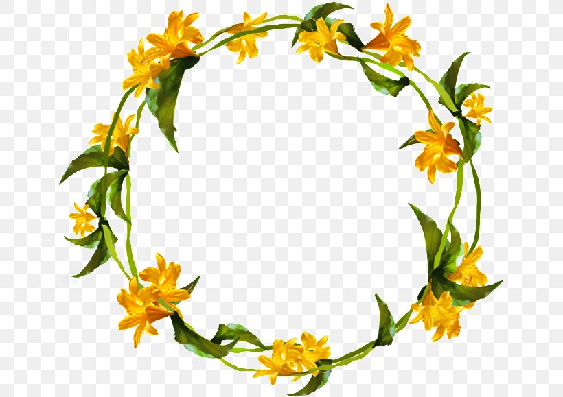 Floral Design Yellow Flower Wreath, PNG, 650x579px, Floral Design, Color, Cut Flowers, Drawing, Floristry Download Free