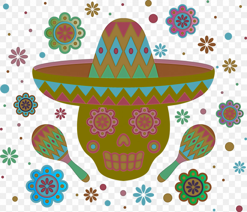 Mexico Elements, PNG, 3000x2574px, Mexico Elements, Cartoon, Day Of The Dead, Drawing, Elements Of Art Download Free