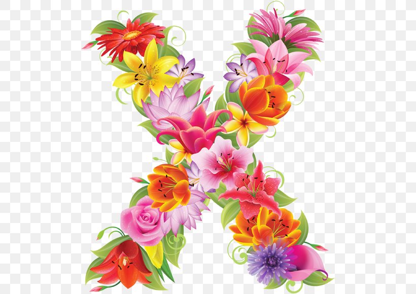 Floral Design Letter Alphabet, PNG, 500x580px, Floral Design, Alphabet, Artificial Flower, Cut Flowers, English Alphabet Download Free