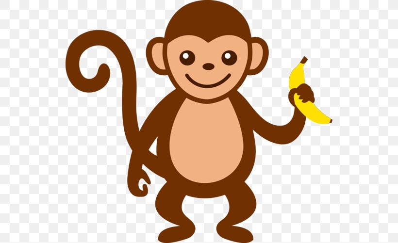 Banana Cartoon, PNG, 550x501px, Monkey, Blog, Cartoon, Monkey Banana, New World Monkey Download Free
