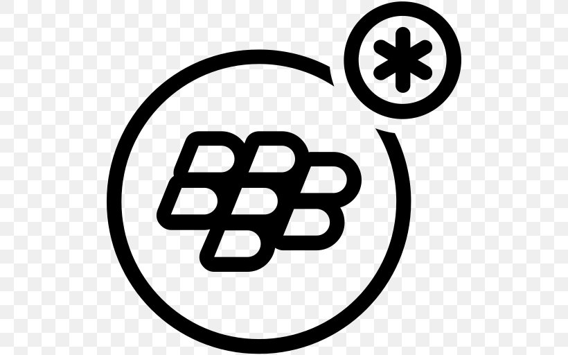 BlackBerry Messenger Symbol Clip Art, PNG, 512x512px, Blackberry Messenger, Android, Area, Black And White, Blackberry Download Free