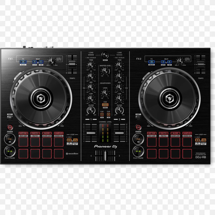 DJ Controller Pioneer DJ Pioneer DDJ-RB Disc Jockey Audio, PNG, 1100x1100px, Watercolor, Cartoon, Flower, Frame, Heart Download Free