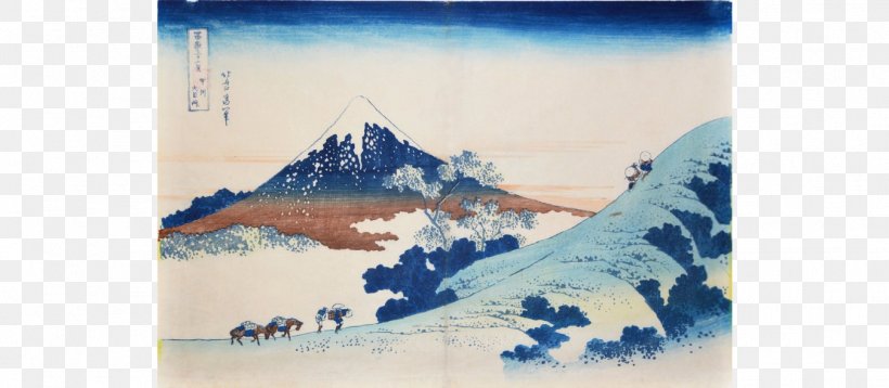 Thirty-six Views Of Mount Fuji The Great Wave Off Kanagawa Edo Ukiyo-e, PNG, 1349x589px, Mount Fuji, Art, Artist, Artwork, Blue Download Free