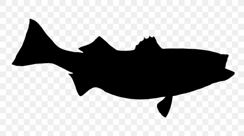 Clip Art Silhouette Fish Marine Mammal, PNG, 850x474px, Silhouette, Black M, Fin, Fish, Mammal Download Free