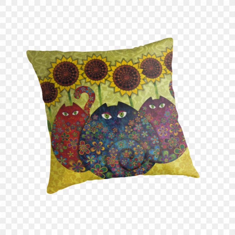 Cushion Throw Pillows Cat Car, PNG, 875x875px, Cushion, Cafepress, Car, Cat, Craft Magnets Download Free
