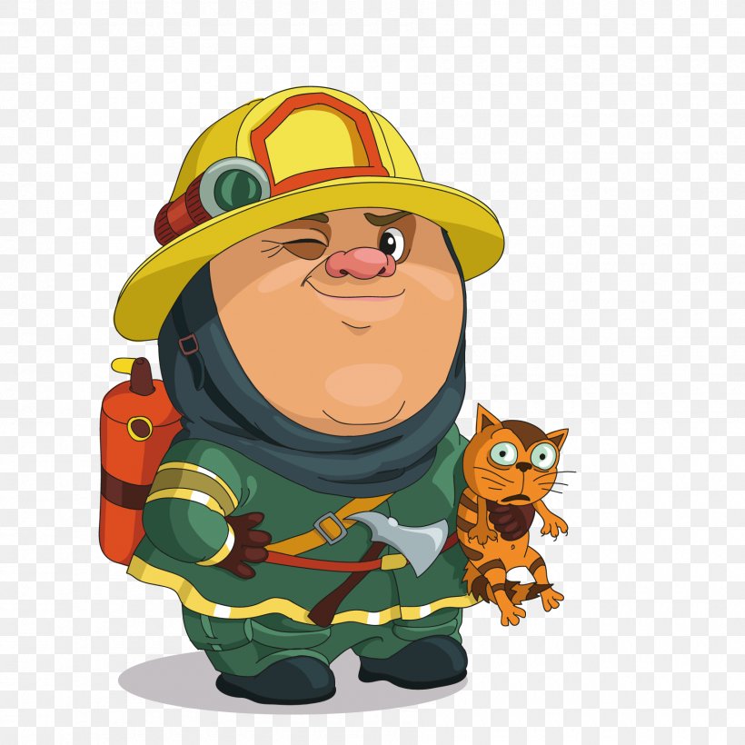 Download Cartoon Clip Art, PNG, 1800x1800px, Firefighter, Art, Clip Art, Emergency Service, Fictional Character Download Free