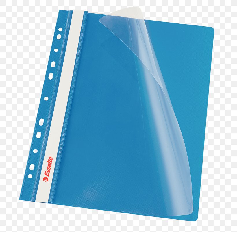 Paper File Folders Polypropylene Plastic Stationery, PNG, 750x802px, Paper, Aqua, Azure, Blue, Electric Blue Download Free