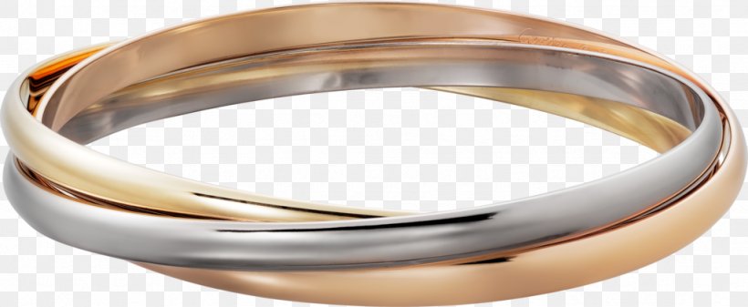 Ring Cartier Trinity Bracelet Colored Gold, PNG, 1024x422px, Ring, Bangle, Bracelet, Brass, Cartier Download Free