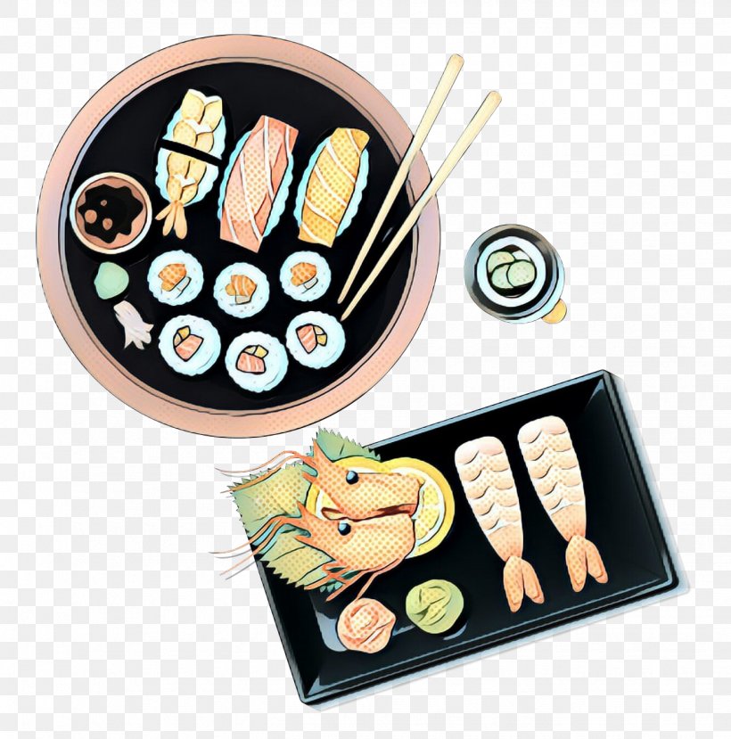 Sushi Cartoon, PNG, 1327x1342px, Pop Art, Appetizer, California Roll, Cartoon, Chopsticks Download Free
