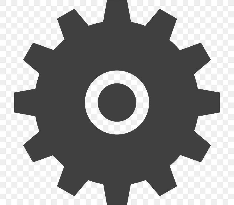 Gear, PNG, 720x720px, Gear, Black And White, Cdr, Hardware Accessory, Sprocket Download Free