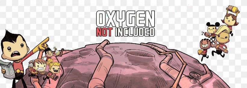 Oxygen Not Included Game Gold Metal, PNG, 1500x540px, Watercolor, Cartoon, Flower, Frame, Heart Download Free