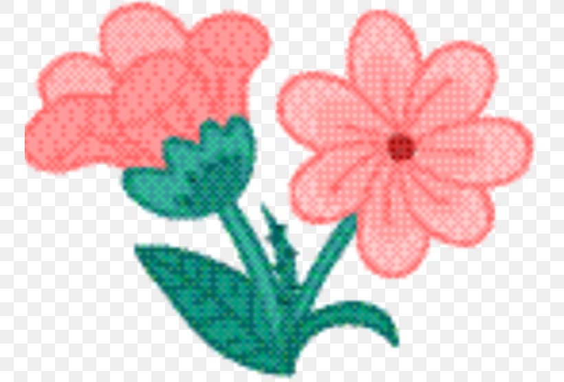 Pink Flower Cartoon, PNG, 748x556px, Floral Design, Creative Work, Curve, Flower, Mandala Download Free