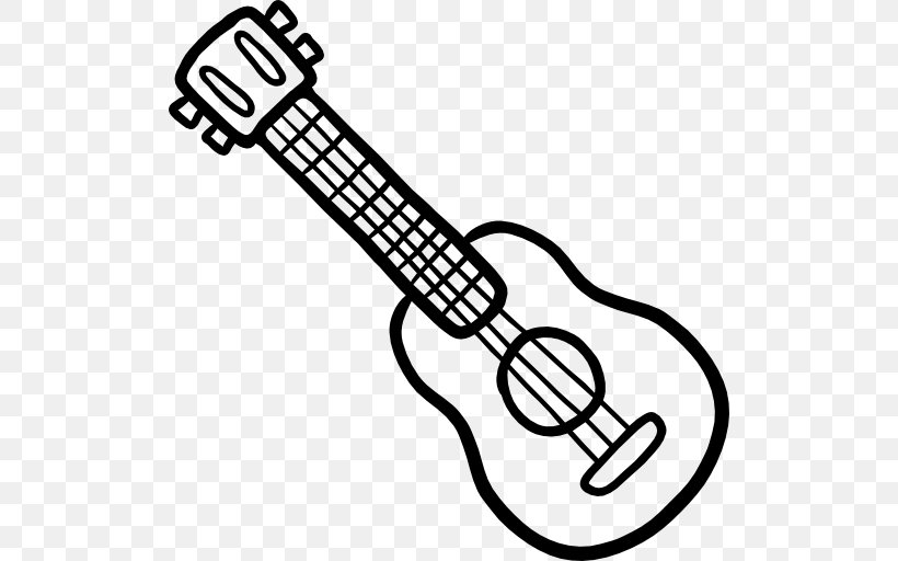 String Instruments Guitar White Clip Art, PNG, 512x512px, String Instruments, Black And White, Guitar, Guitar Accessory, Line Art Download Free