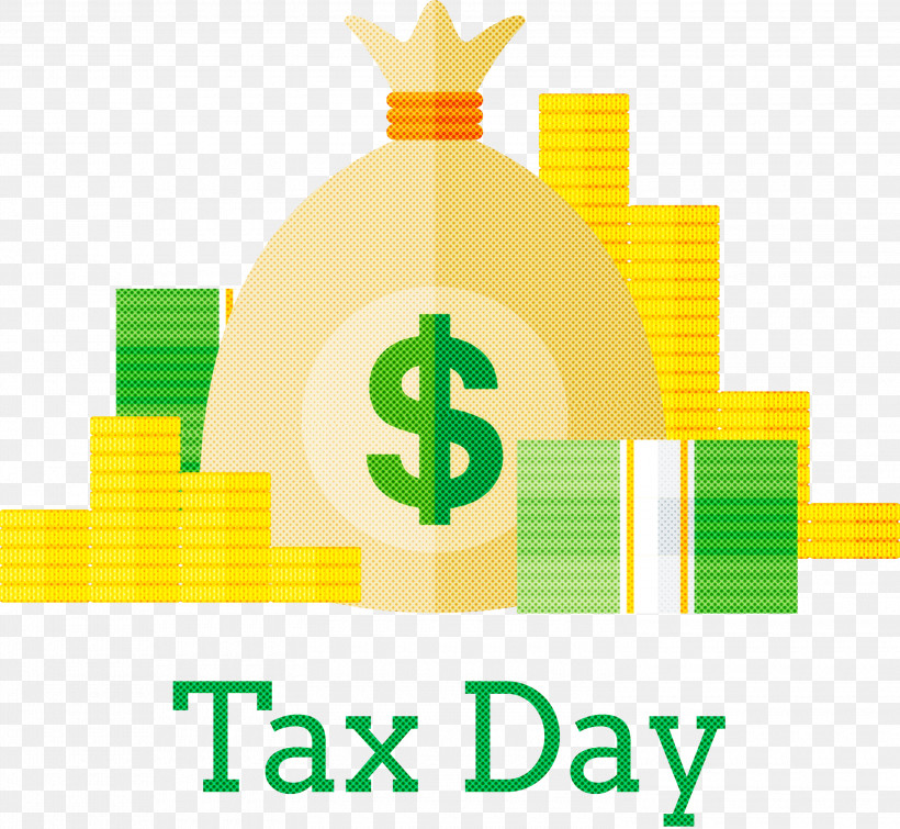 Tax Day, PNG, 3000x2765px, Tax Day, Green, Logo, Yellow Download Free