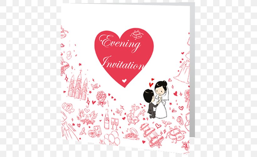 Wedding Invitation Convite Clip Art, PNG, 500x500px, Watercolor, Cartoon, Flower, Frame, Heart Download Free