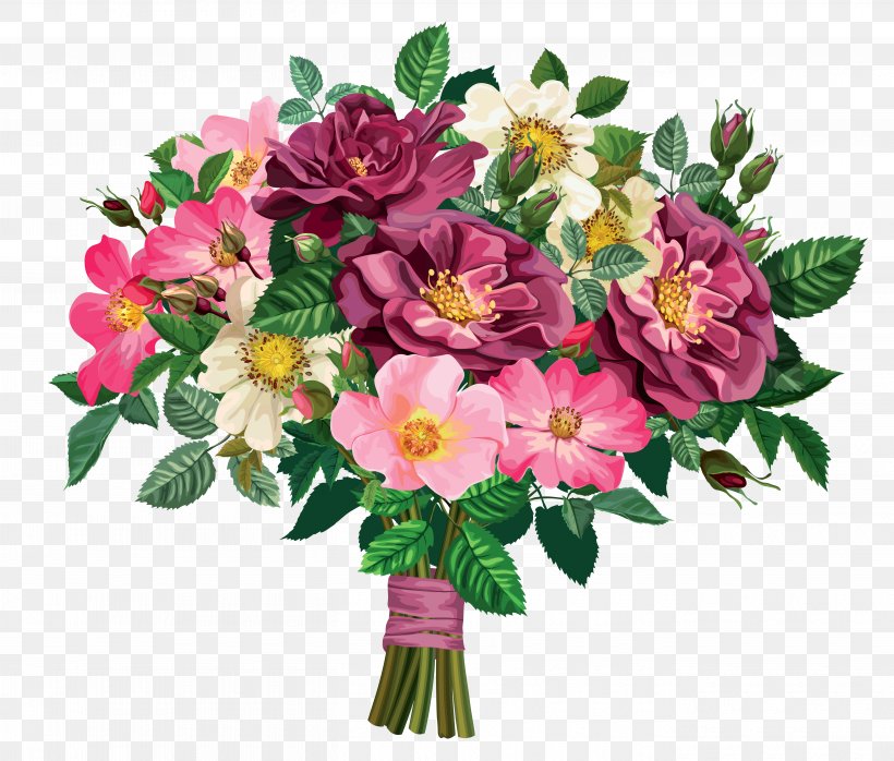 Flower Bouquet Floral Design Drawing Clip Art, PNG, 5450x4643px, Flower Bouquet, Annual Plant, Artificial Flower, Cut Flowers, Dahlia Download Free