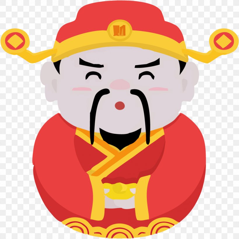 Chinese New Year Caishen, PNG, 1004x1004px, Chinese New Year, Art, Caishen,  Cartoon, Fictional Character Download Free