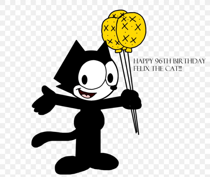 Felix The Cat Cartoon Birthday Clip Art, PNG, 974x820px, Felix The Cat, Animated Film, Art, Artwork, Birthday Download Free