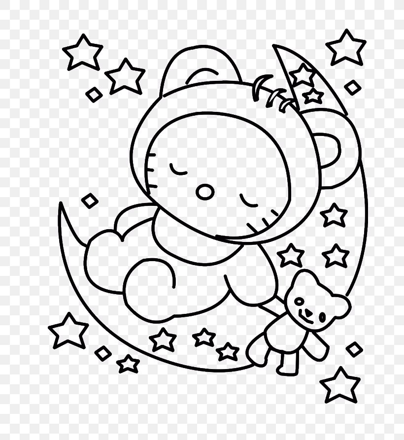 Hello Kitty Coloring Book Drawing Child, PNG, 700x893px, Watercolor, Cartoon, Flower, Frame, Heart Download Free