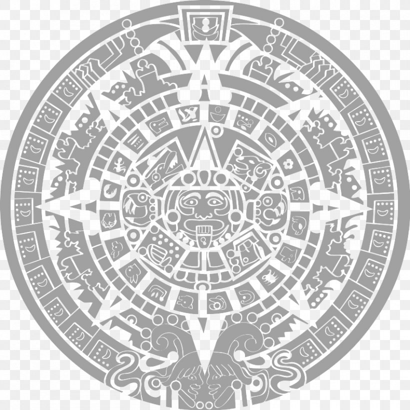 Aztec Calendar Stone Maya Civilization Mesoamerica, PNG, 850x850px, Aztec Calendar Stone, Area, Aztec, Aztec Calendar, Aztec Mythology Download Free