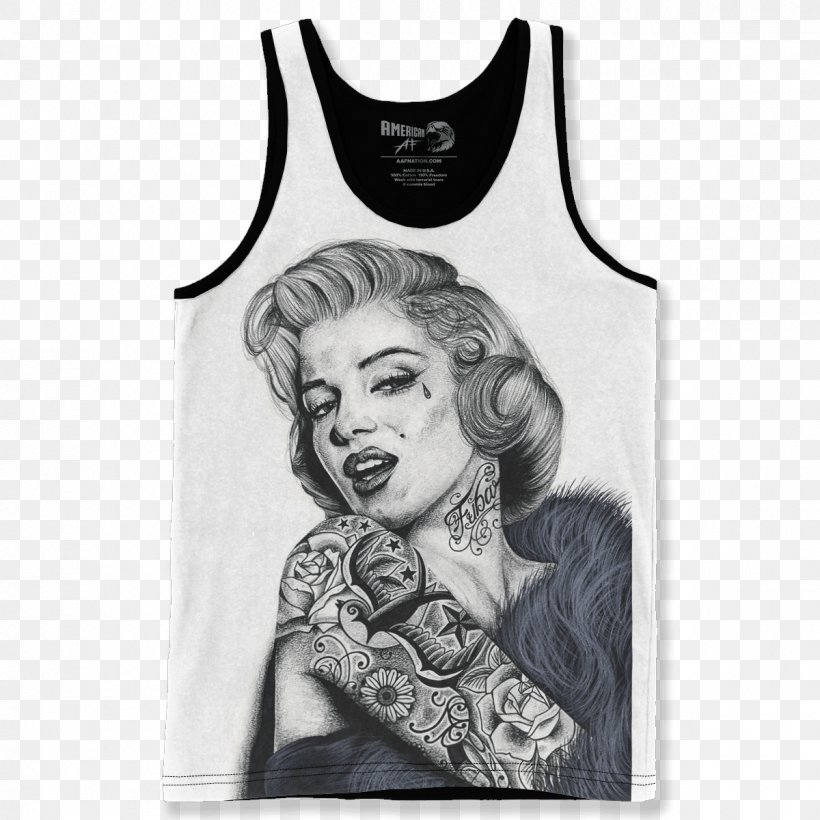 Marilyn Monroe Tattoo Art Printmaking Photography, PNG, 1200x1200px, Marilyn Monroe, Art, Black, Black And White, Clothing Download Free