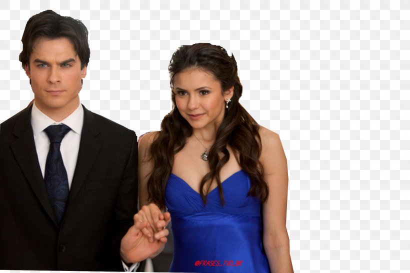 Nina Dobrev Ian Somerhalder Damon Salvatore Elena Gilbert The Vampire Diaries, PNG, 1600x1066px, Watercolor, Cartoon, Flower, Frame, Heart Download Free