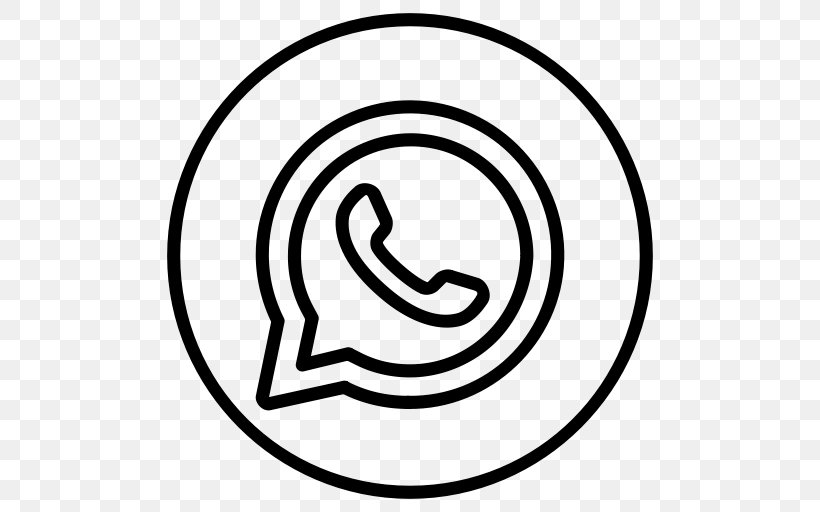 WhatsApp Instant Messaging Message LINE, PNG, 512x512px, Whatsapp, Area, Black And White, Communication, Email Download Free